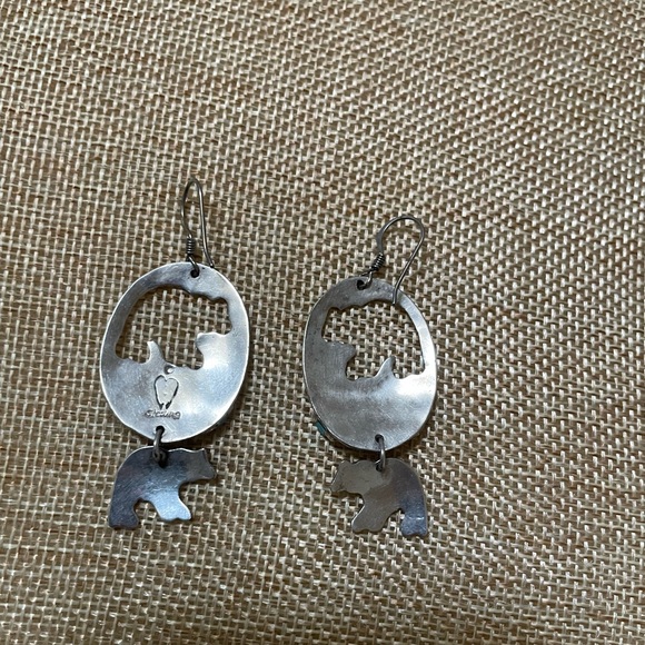 Native earrings bear - Picture 2 of 4